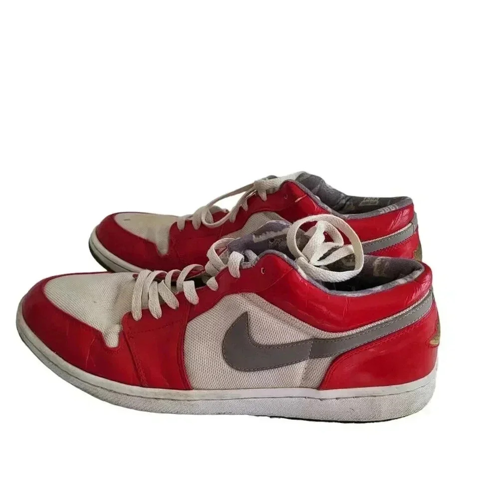 Air Jordan 1 Retro Low 'South Side' 309192‑171 Sz 14 red/white / Gray - Picture 2 of 12